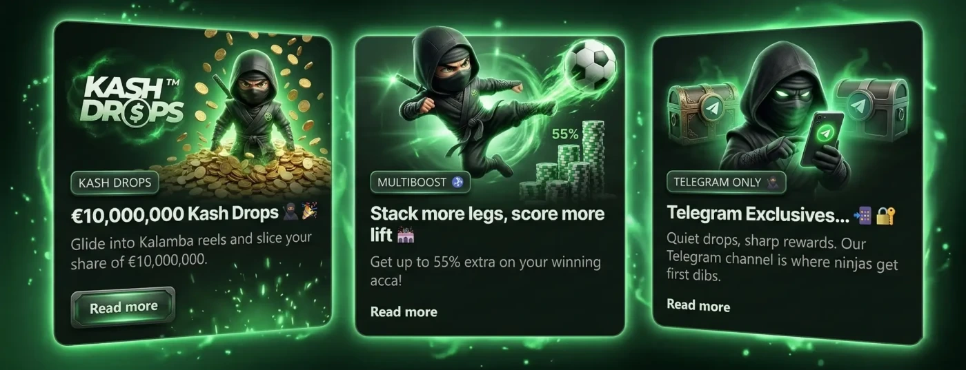 Welkomstbonus Betninja Casino